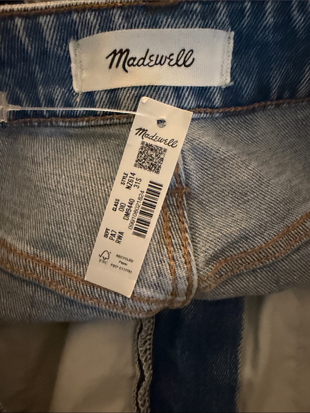 MADEWELL The Short Curvy Perfect Vintage Wide-Leg Crop Jean | Size 31 Short - Picture 13 of 13